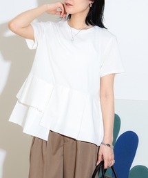 BEAMS HEART | アシンメトリー 異素材プルオーバー(Tシャツ/カットソー)