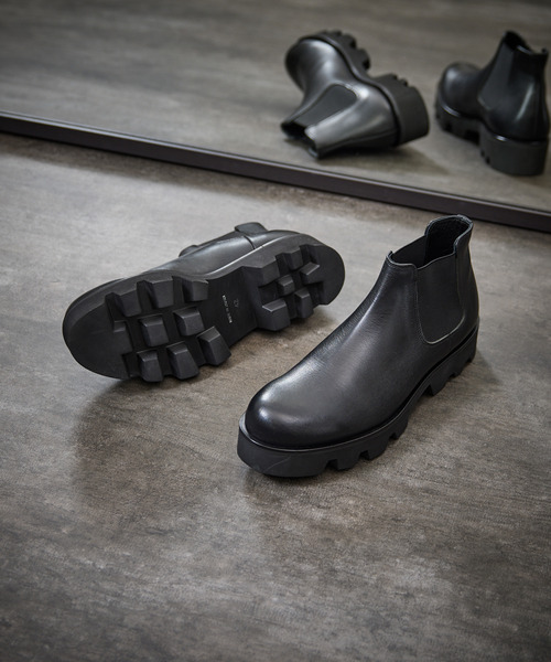 PADRONE パドローネ / SIDE GORE BOOTS with Chunky Sole