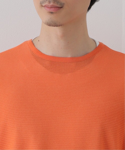 walenode（ウェルノード）の「【walenode / ウェルノード 】ガンジーガーターTシャツ（ニット/セーター・メンズ・ライトグレー/ネイビー/オレンジ・1/2）」の19枚目の写真