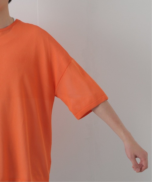 walenode（ウェルノード）の「【walenode / ウェルノード 】ガンジーガーターTシャツ（ニット/セーター・メンズ・ライトグレー/ネイビー/オレンジ・1/2）」の15枚目の写真