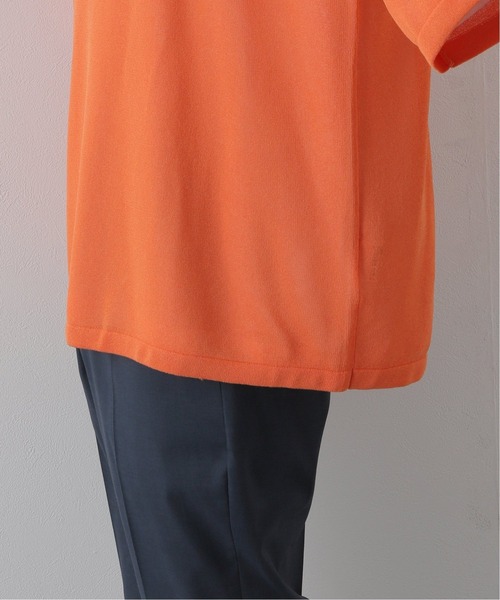 walenode（ウェルノード）の「【walenode / ウェルノード 】ガンジーガーターTシャツ（ニット/セーター・メンズ・ライトグレー/ネイビー/オレンジ・1/2）」の13枚目の写真