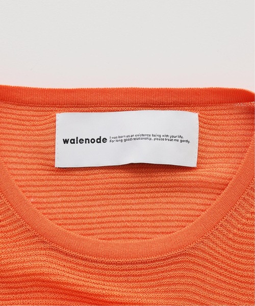 walenode（ウェルノード）の「【walenode / ウェルノード 】ガンジーガーターTシャツ（ニット/セーター・メンズ・ライトグレー/ネイビー/オレンジ・1/2）」の11枚目の写真