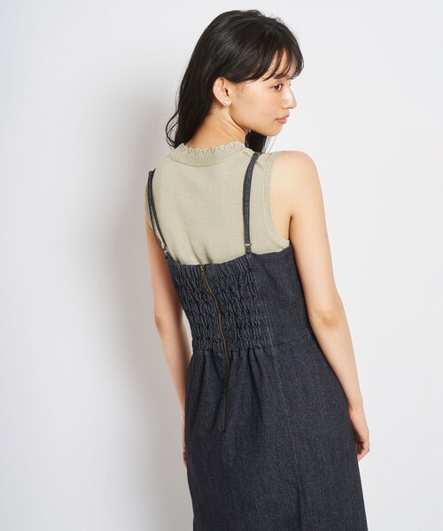 Feroux（フェルゥ）の「【洗える】ハイネック ノースリーブ ニット（ニット/セーター・レディース・ホワイト系/ブラック系/ベージュ系/ライトグリーン系・2）」の17枚目の写真