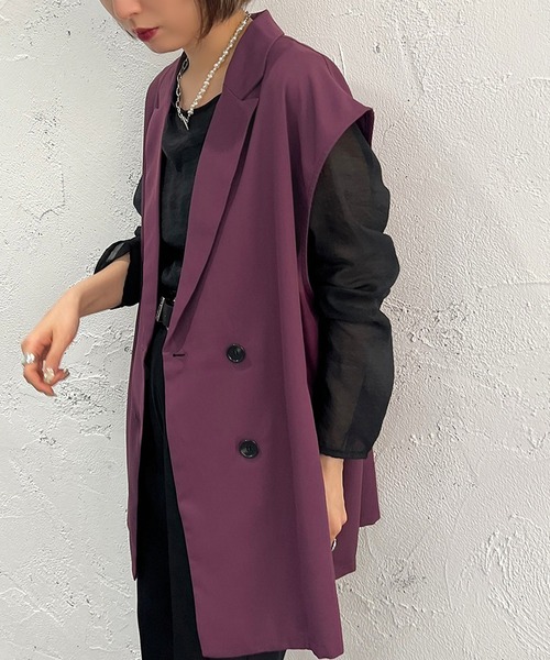 Aimeine ジレ ベージュ 新品未使用品 L-size】CINDY / ジレ （ベスト）｜BEIGE, / ベイジ