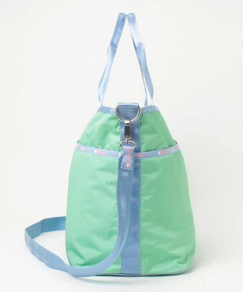 【LeSportsac】BLOC3 AEC ST LG ZIP TOTE★関税込★ DELUXE ZIPTOP TOTEリサイクルドブラックJP（トートバッグ