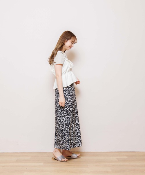 flower(フラワー)の「タイニーフリルビスチェ(ベスト・レディース・アイボリー/ネイビー・FREE)」の17枚目の写真