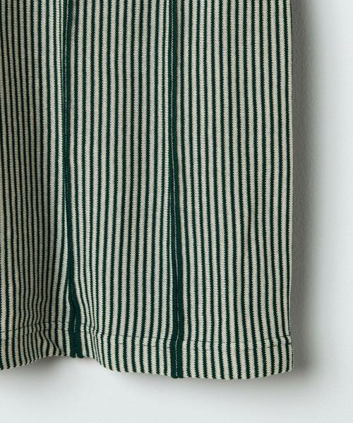 WEGO（ウィゴー）の「WEGO/ハーフZIP BIGニットポロ（ポロシャツ・メンズ・ホワイト/ダークグリーン・MEDIUM/LARGE）」の9枚目の写真