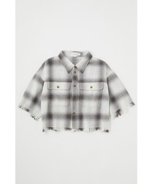 MOUSSY | CUT OFF CHECK CROP シャツ(シャツ/ブラウス)