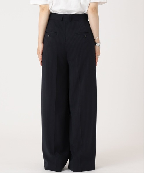 journal standard L'essage（ジャーナルスタンダードレサージュ）の「ライトトロダブルタックワイドパンツ（その他パンツ・レディース・チャコールグレー/ネイビー・38/36）」の7枚目の写真