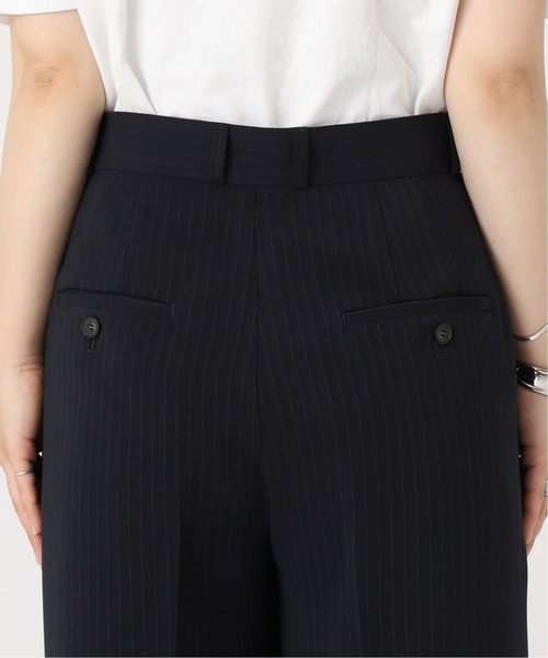 journal standard L'essage（ジャーナルスタンダードレサージュ）の「ライトトロダブルタックワイドパンツ（その他パンツ・レディース・チャコールグレー/ネイビー・38/36）」の8枚目の写真