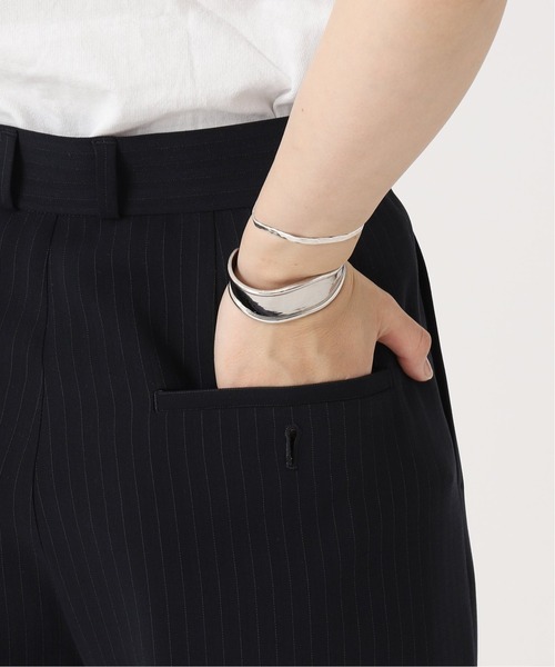 journal standard L'essage（ジャーナルスタンダードレサージュ）の「ライトトロダブルタックワイドパンツ（その他パンツ・レディース・チャコールグレー/ネイビー・38/36）」の9枚目の写真