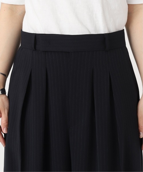 journal standard L'essage（ジャーナルスタンダードレサージュ）の「ライトトロダブルタックワイドパンツ（その他パンツ・レディース・チャコールグレー/ネイビー・38/36）」の10枚目の写真