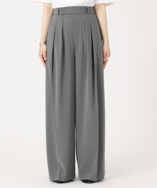 journal standard L'essage（ジャーナルスタンダードレサージュ）の「ライトトロダブルタックワイドパンツ（その他パンツ・レディース・チャコールグレー/ネイビー・38/36）」の14枚目の写真
