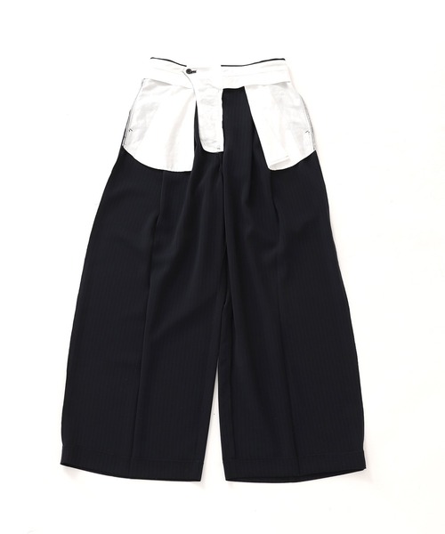 journal standard L'essage（ジャーナルスタンダードレサージュ）の「ライトトロダブルタックワイドパンツ（その他パンツ・レディース・チャコールグレー/ネイビー・38/36）」の16枚目の写真