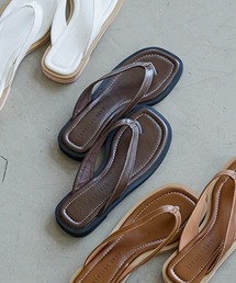 トングフラットステッチサンダル