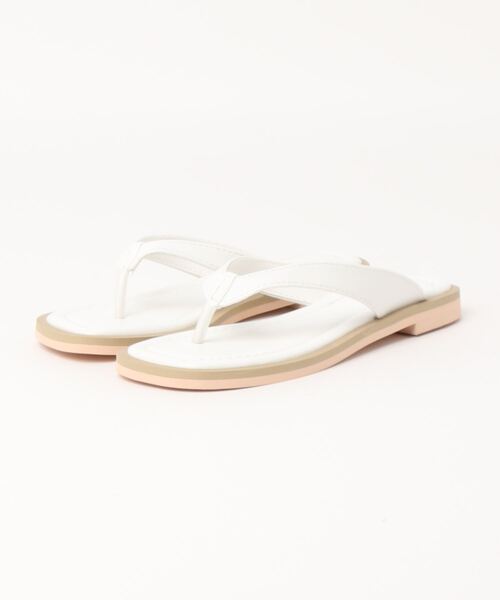 KOBE LETTUCE（コウベレタス）の「トングフラットステッチサンダル（サンダル・レディース・ホワイト/ブラック/ブラウン/キャメル・LL/S/M/L）」の17枚目の写真