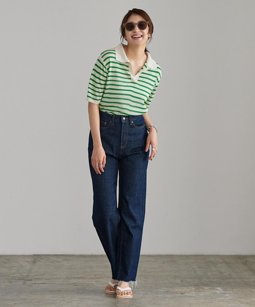 KOBE LETTUCE（コウベレタス）の「トングフラットステッチサンダル（サンダル・レディース・ホワイト/ブラック/ブラウン/キャメル・LL/S/M/L）」の6枚目の写真