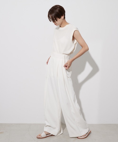 スタニングルアー　レースワイドパンツ　ホワイト０ スタニングルアー レースワイドパンツ ホワイト0 STUNNING LURE