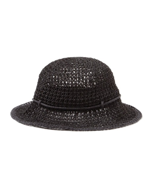 studio CLIP（スタディオクリップ）の「ペーパー&レース編みハット（ハット・レディース・オフホワイト/ブラック・FREE）」の9枚目の写真