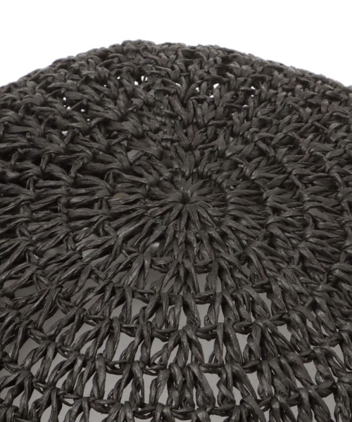 studio CLIP（スタディオクリップ）の「ペーパー&レース編みハット（ハット・レディース・オフホワイト/ブラック・FREE）」の12枚目の写真