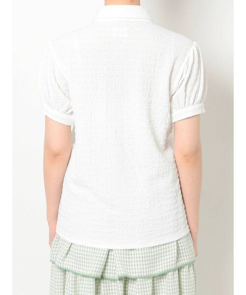 merry jenny（メリージェニー）の「パフスリーブチャイナブラウス（シャツ/ブラウス・レディース・ブラック/オフホワイト・FREE）」の15枚目の写真