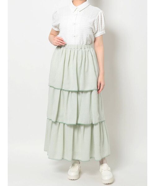 merry jenny（メリージェニー）の「パフスリーブチャイナブラウス（シャツ/ブラウス・レディース・ブラック/オフホワイト・FREE）」の19枚目の写真