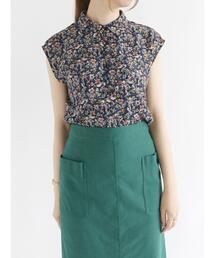 Te chichi | 小花柄シャツ衿ブラウス(シャツ/ブラウス)