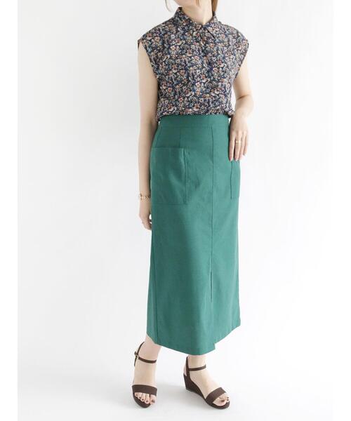 Te chichi（テチチ）の「小花柄シャツ衿ブラウス（シャツ/ブラウス・レディース・ブラック/オフホワイト・ﾌﾘ-）」の12枚目の写真