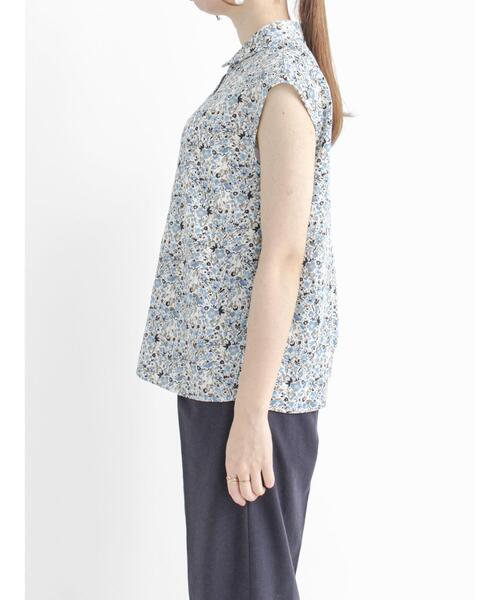 Te chichi（テチチ）の「小花柄シャツ衿ブラウス（シャツ/ブラウス・レディース・ブラック/オフホワイト・ﾌﾘ-）」の14枚目の写真
