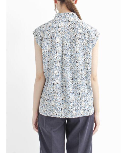 Te chichi（テチチ）の「小花柄シャツ衿ブラウス（シャツ/ブラウス・レディース・ブラック/オフホワイト・ﾌﾘ-）」の15枚目の写真