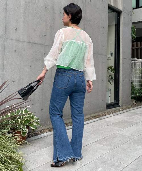 CIAOPANIC（チャオパニック）の「2WAYアメスリパット付きキャミソール（キャミソール・レディース・ブラック/オフホワイト/ピンク/グリーン・FREE）」の16枚目の写真