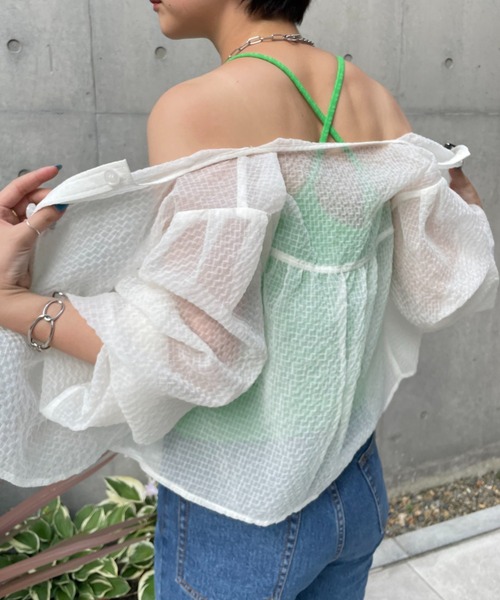 CIAOPANIC（チャオパニック）の「2WAYアメスリパット付きキャミソール（キャミソール・レディース・ブラック/オフホワイト/ピンク/グリーン・FREE）」の22枚目の写真