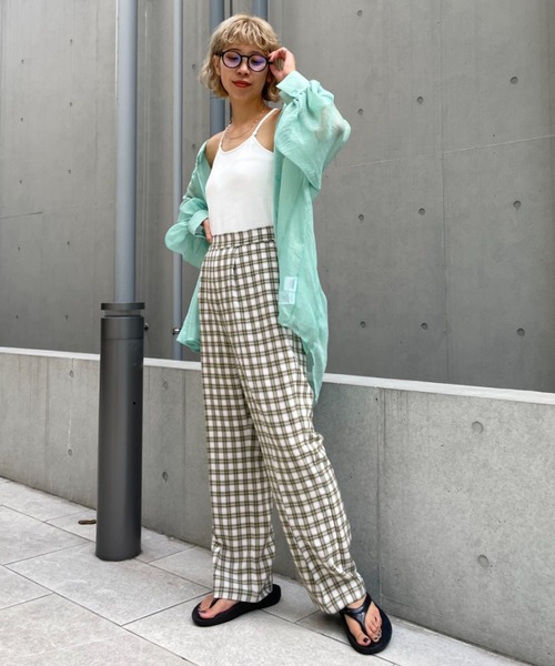 CIAOPANIC（チャオパニック）の「2WAYアメスリパット付きキャミソール（キャミソール・レディース・ブラック/オフホワイト/ピンク/グリーン・FREE）」の6枚目の写真