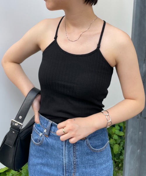 CIAOPANIC（チャオパニック）の「2WAYアメスリパット付きキャミソール（キャミソール・レディース・ブラック/オフホワイト/ピンク/グリーン・FREE）」の20枚目の写真