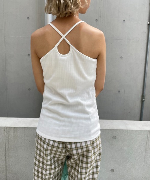 CIAOPANIC（チャオパニック）の「2WAYアメスリパット付きキャミソール（キャミソール・レディース・ブラック/オフホワイト/ピンク/グリーン・FREE）」の19枚目の写真