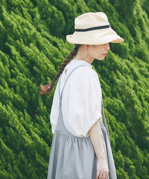 and R（アンドアール）の「エプロンギャザーワンピース（ジャンパースカート・レディース・ネイビー/ダークグレー/アッシュグレー・FREE）」の19枚目の写真