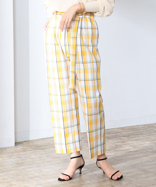 Demi-Luxe BEAMS(デミルクス ビームス)の「Demi-Luxe BEAMS / カラー チェック パンツ(その他パンツ・レディース・その他5/その他7・38/36)」の4枚目の写真