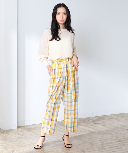 Demi-Luxe BEAMS(デミルクス ビームス)の「Demi-Luxe BEAMS / カラー チェック パンツ(その他パンツ・レディース・その他5/その他7・38/36)」の5枚目の写真