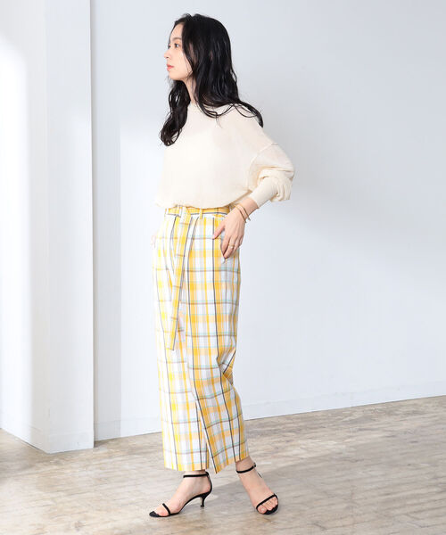 Demi-Luxe BEAMS(デミルクス ビームス)の「Demi-Luxe BEAMS / カラー チェック パンツ(その他パンツ・レディース・その他5/その他7・38/36)」の6枚目の写真