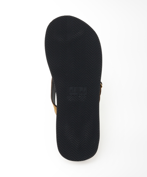 EL NIDO FLIPS（エルニドフリップス）の「【EL NIDO FLIPS / エル ニド フリップス】 カーフヌバックバックルビーチサンダル（サンダル・メンズ・ブラウン系その他/ブラック・37/39/38/36/40/41/42）」の8枚目の写真