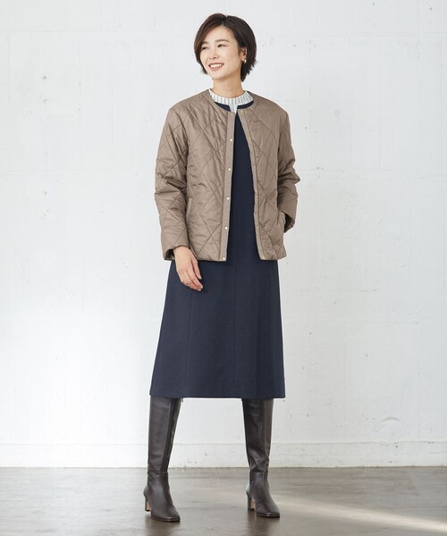 J.PRESS(ジェイプレス)の「【洗える】シルクタッチ ダブルストライプ スタンドカラー ブラウス(シャツ/ブラウス・レディース・ネイビー系1/ホワイト系1/ピンク系1・T15/T13)」の13枚目の写真