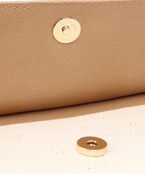 B.C STOCK(ベーセーストック)の「キャンバスミニショルダーBAG◆(クラッチバッグ・レディース・ブラック/ベージュ・FREE)」の19枚目の写真