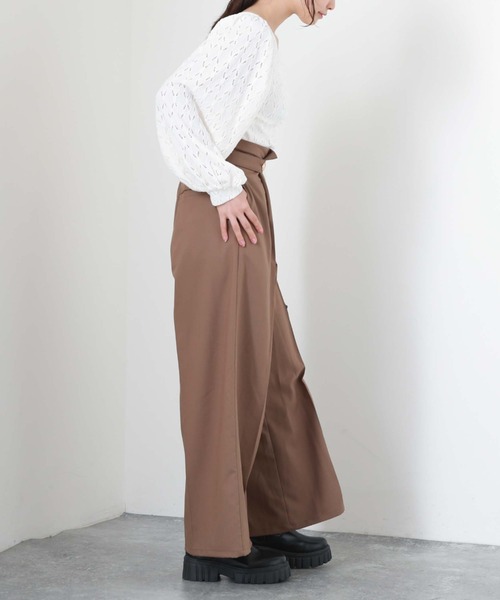 archives（アルシーヴ）の「フロントギャザーカットレースプルオーバー（Tシャツ/カットソー・レディース・ブラウン/ブラック/アイボリー/ブルーグレー・MEDIUM）」の16枚目の写真