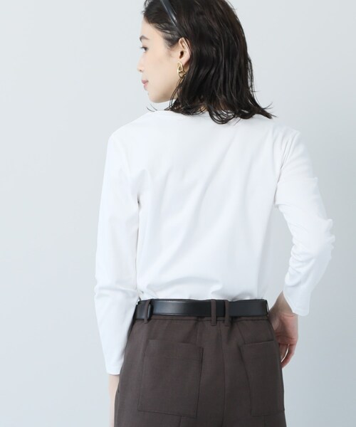 UNTITLED(アンタイトル)の「【抗菌防臭】クリーンフィール 長袖カットソー(Tシャツ/カットソー・レディース・ブラック/オフホワイト・44/48/01/02/03/04)」の17枚目の写真