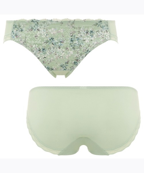 AMOSTYLE BY TRIUMPH（アモスタイルバイトリンプ）の「レギュラーショーツ クワイエット ペインティング AMST1405 Hikini JX（ショーツ・レディース・ベージュ/ブルー/グリーン・M/L）」の9枚目の写真