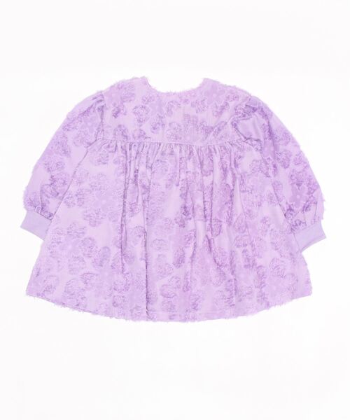 maarook（マルーク）の「ふさふさジャガードブラウス（シャツ/ブラウス・キッズ・ホワイト/パープル・110cm/90cm/120cm/130cm/100cm）」の3枚目の写真