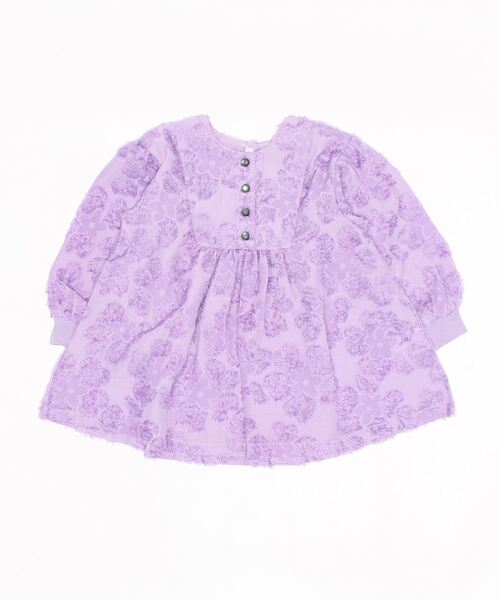 maarook（マルーク）の「ふさふさジャガードブラウス（シャツ/ブラウス・キッズ・ホワイト/パープル・110cm/90cm/120cm/130cm/100cm）」の5枚目の写真