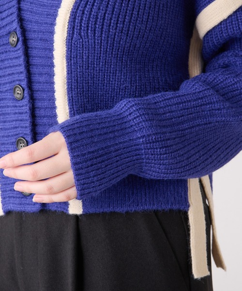 Lui's（ルイス）の「配色テープデザインショートカーディガン（カーディガン/ボレロ・レディース・ブルー/ブラック/アイボリー・FREE）」の17枚目の写真