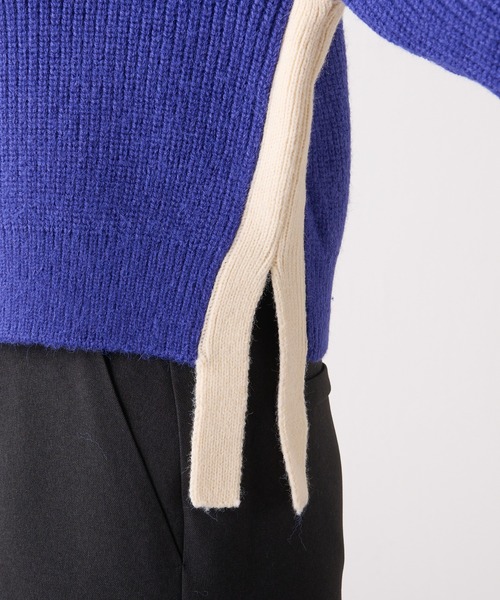 Lui's（ルイス）の「配色テープデザインショートカーディガン（カーディガン/ボレロ・レディース・ブルー/ブラック/アイボリー・FREE）」の19枚目の写真