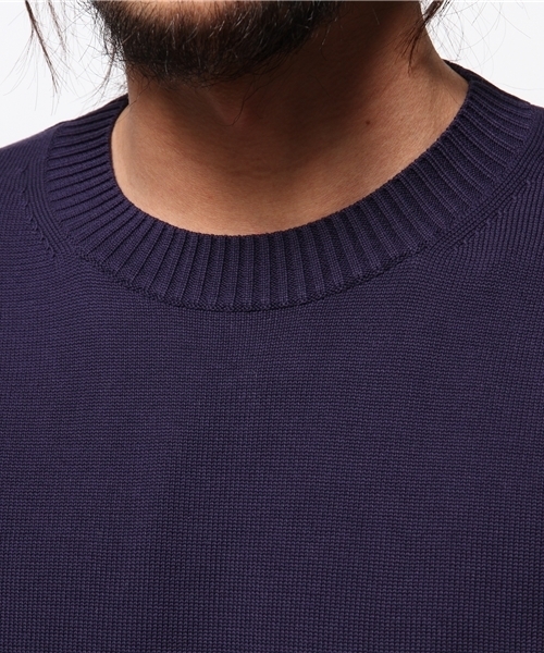 EDIFICE（エディフィス）の「◇ミドルゲージコットンクルーネックプルオーバー（ニット/セーター・メンズ・ホワイト/ブルー系その他/イエロー・48/46/44）」の7枚目の写真